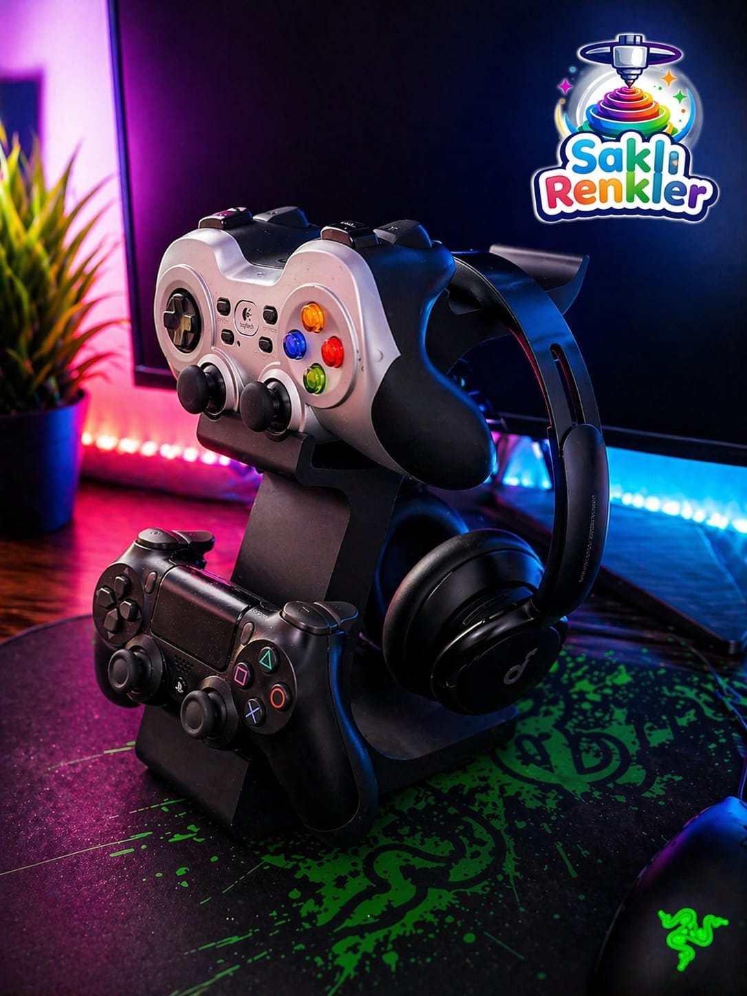 Kulaklık ve Oyun Konsolu Standı