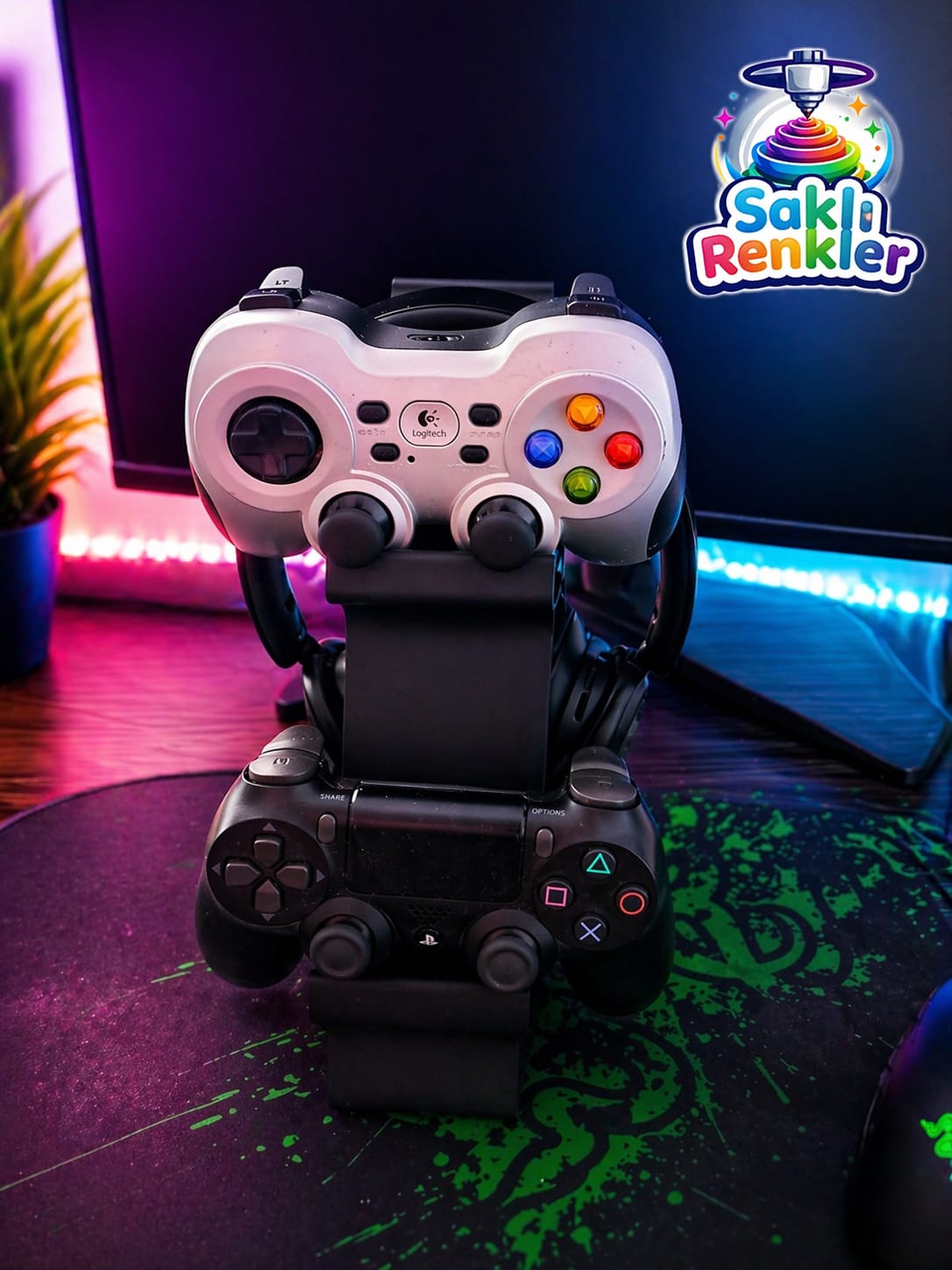 Kulaklık ve Oyun Konsolu Standı