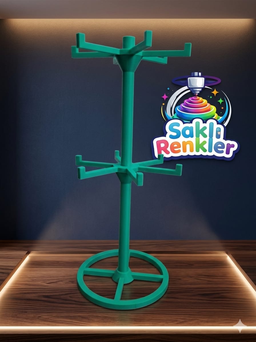 2 katlı anahtarlık & takı standı